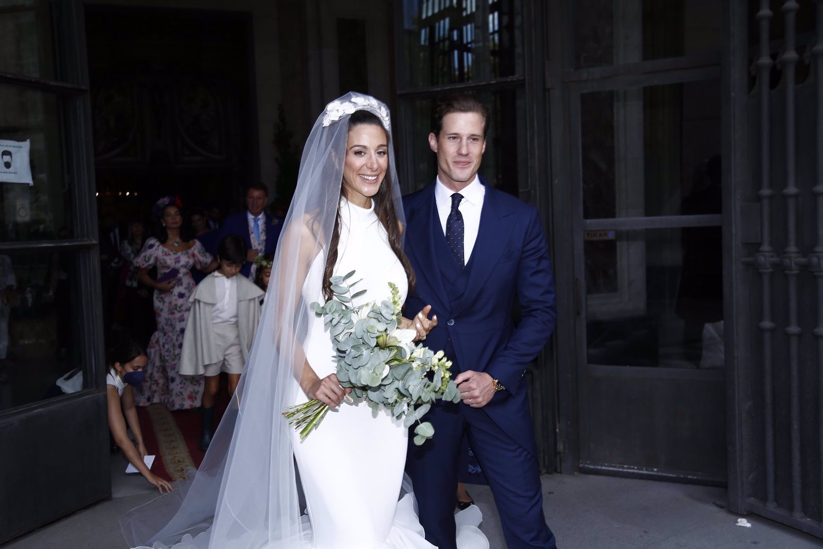 Rocío Gil Oset, nieta de Jesús Gil, tras contraer matrimonio con su novio en Madrid.