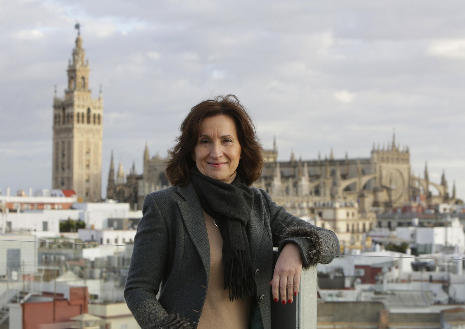 La escritora Paloma Sánchez-Garnica, fotografiada hace unas semanas en una visita a Sevilla.