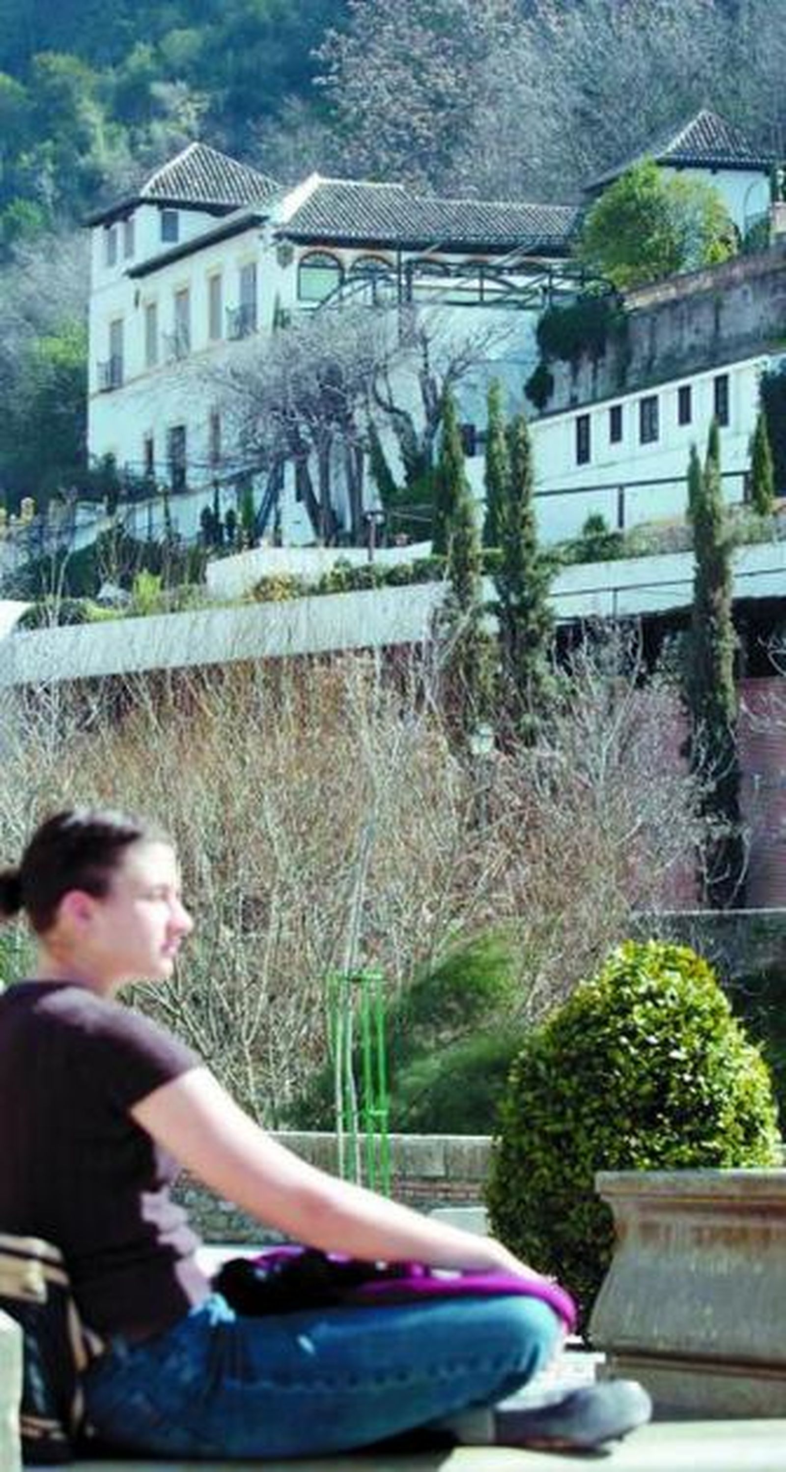 Vista del carmen desde el Paseo de los Tristes.