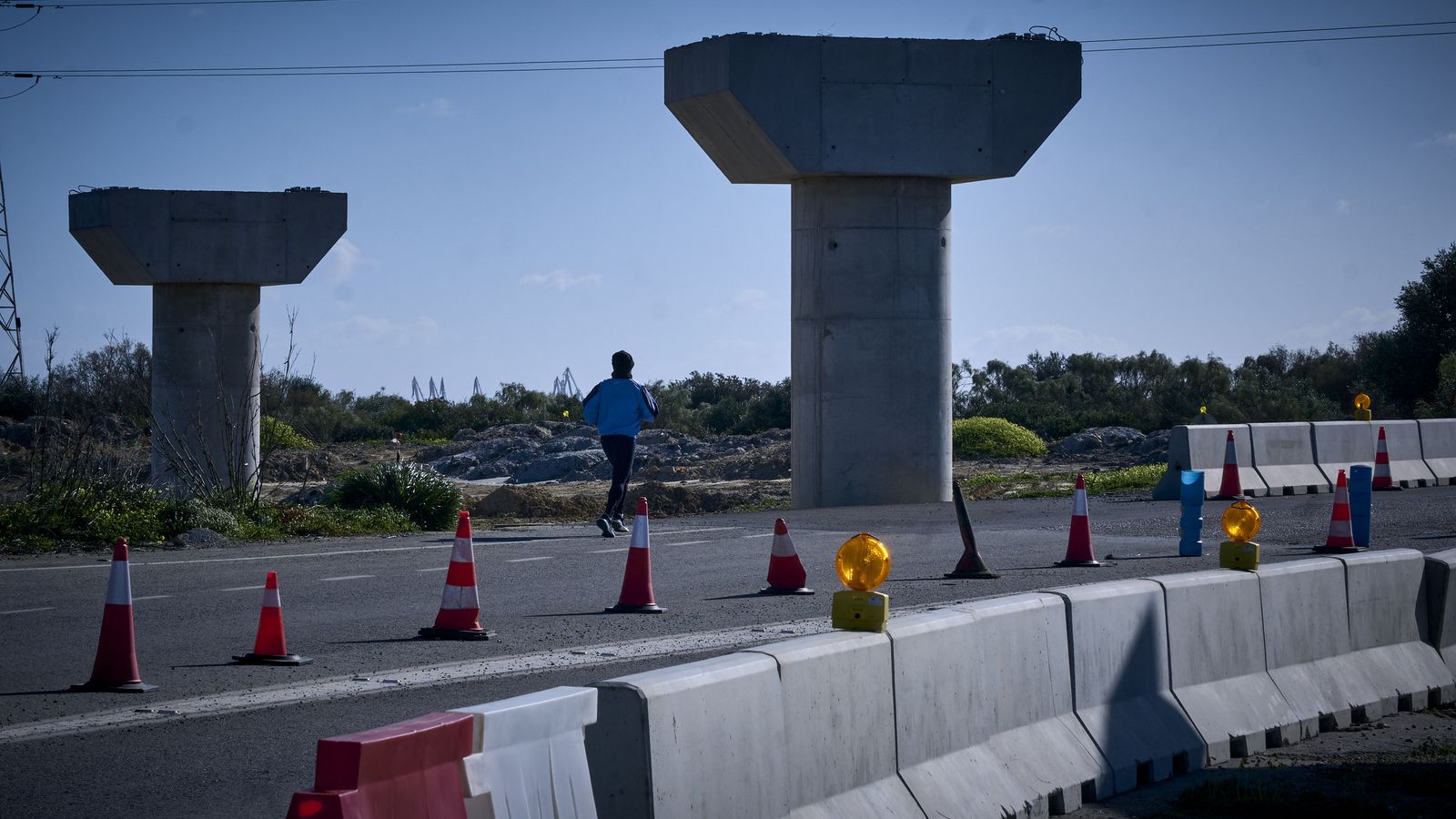 Imágenes del estado actual de la obra del trazado ferroviario de La Cabezuela