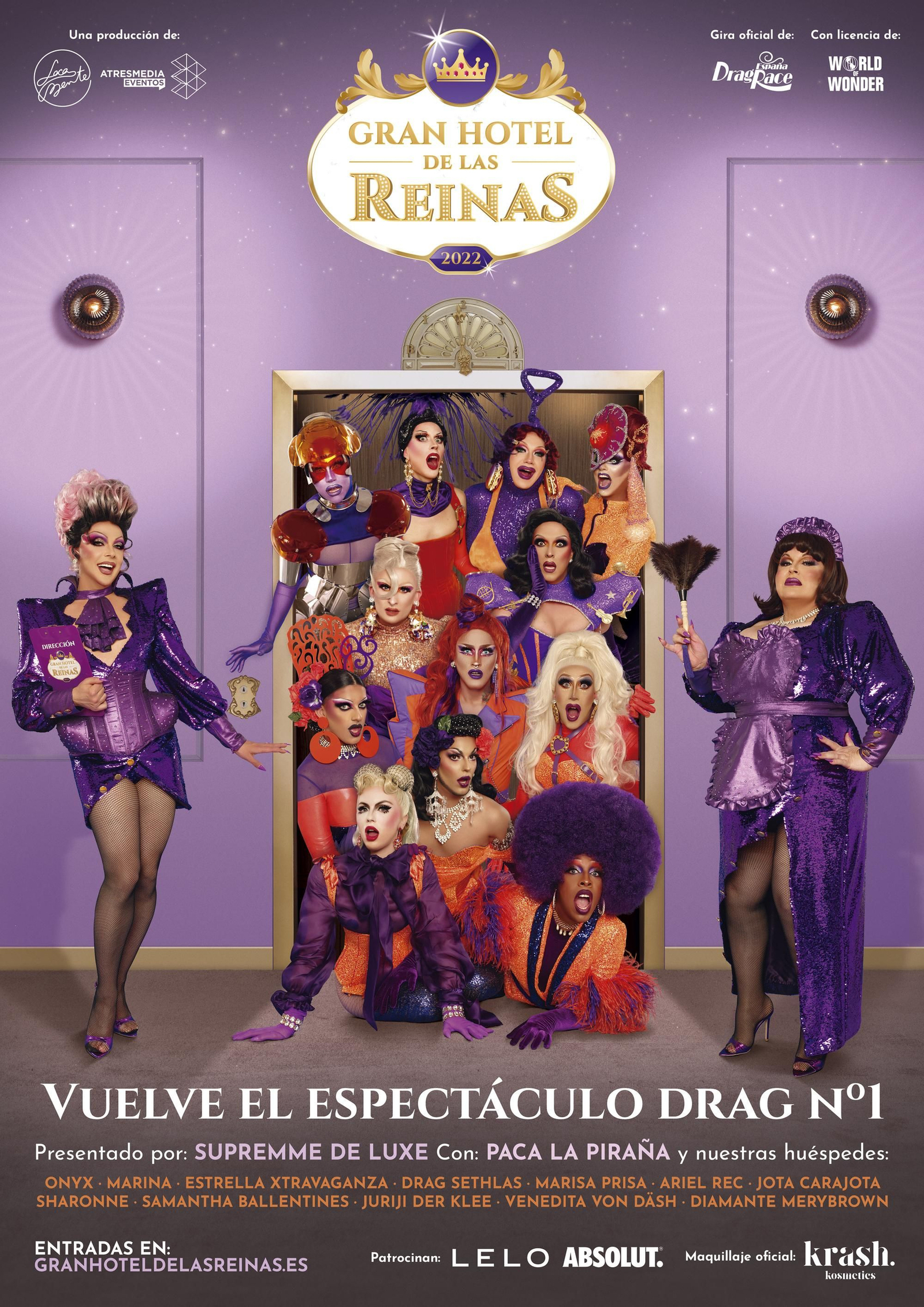Cartel oficial Gran Hotel de las Reinas 2022.