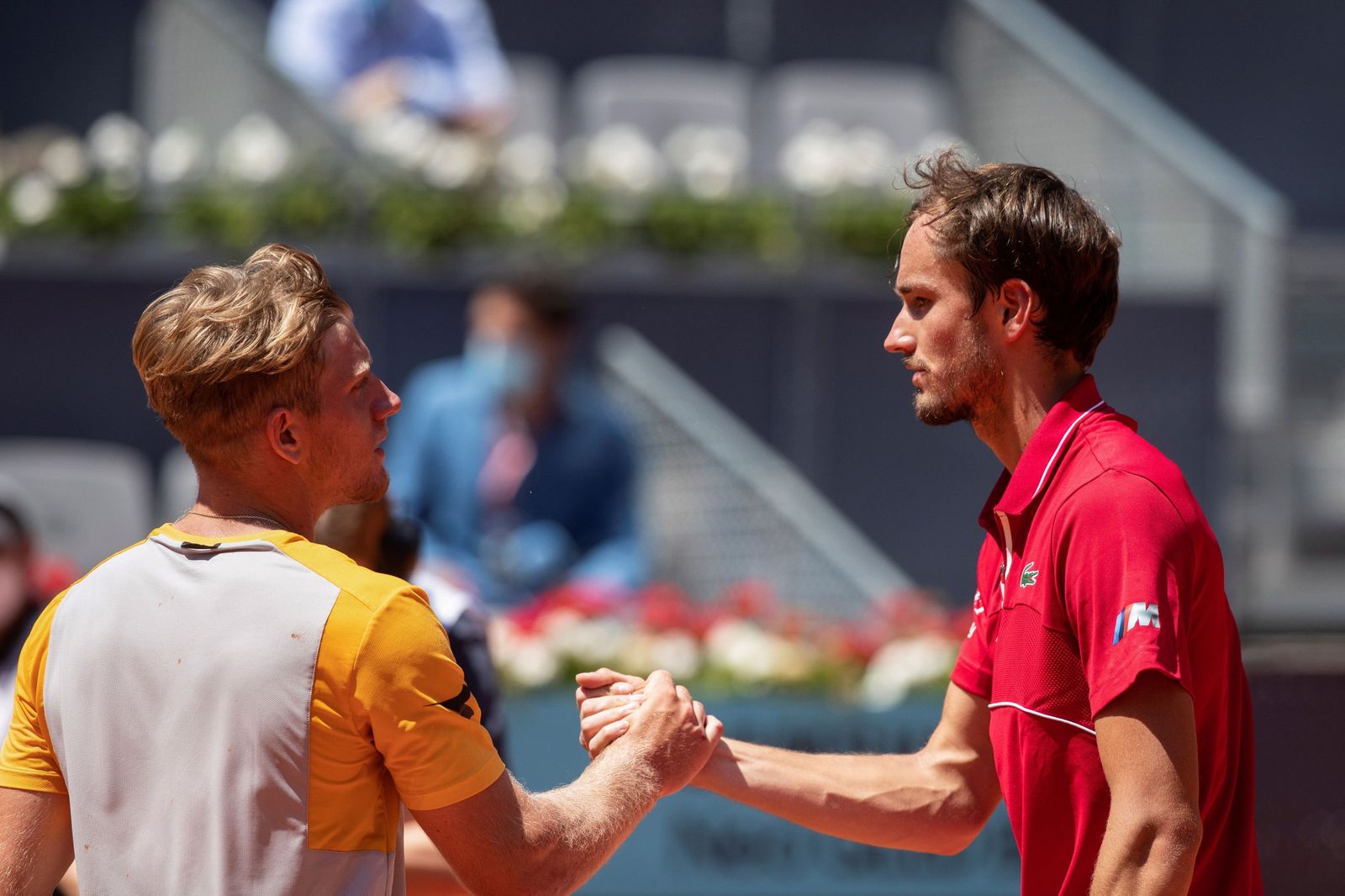 Davidovich y Medvedev, en un enfrentamiento anterior.
