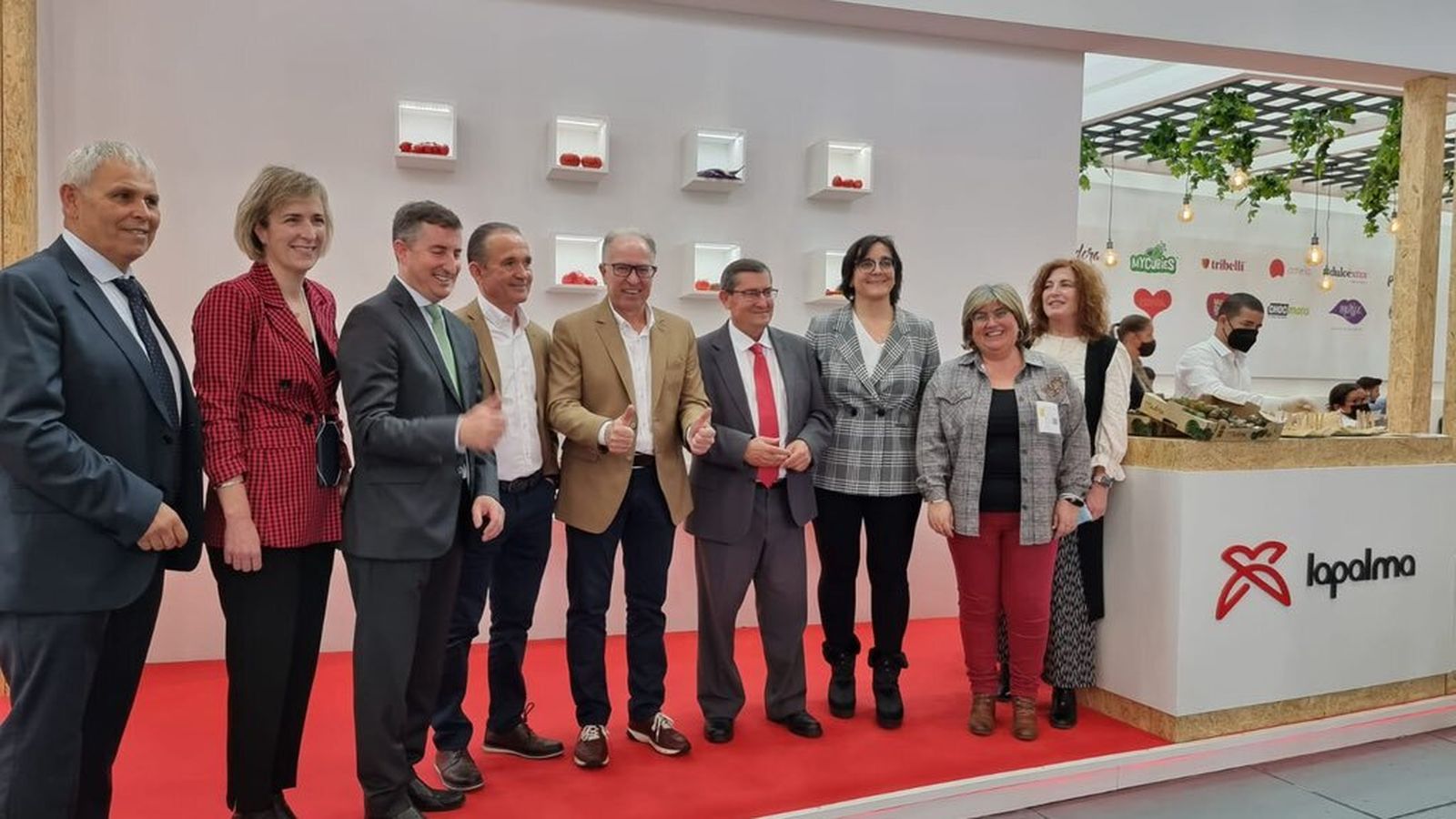 Visita a uno de los stads granadinos en la feria.