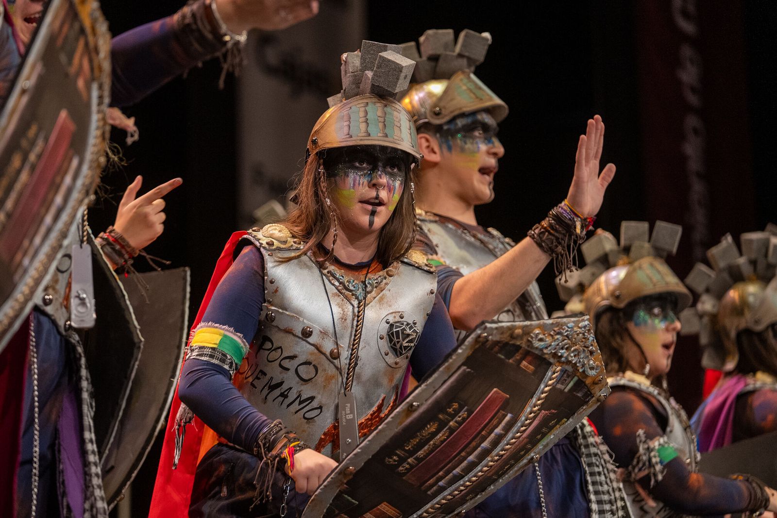 La comparsa 'Plan B' es una de las participantes en la final de juveniles de este viernes.