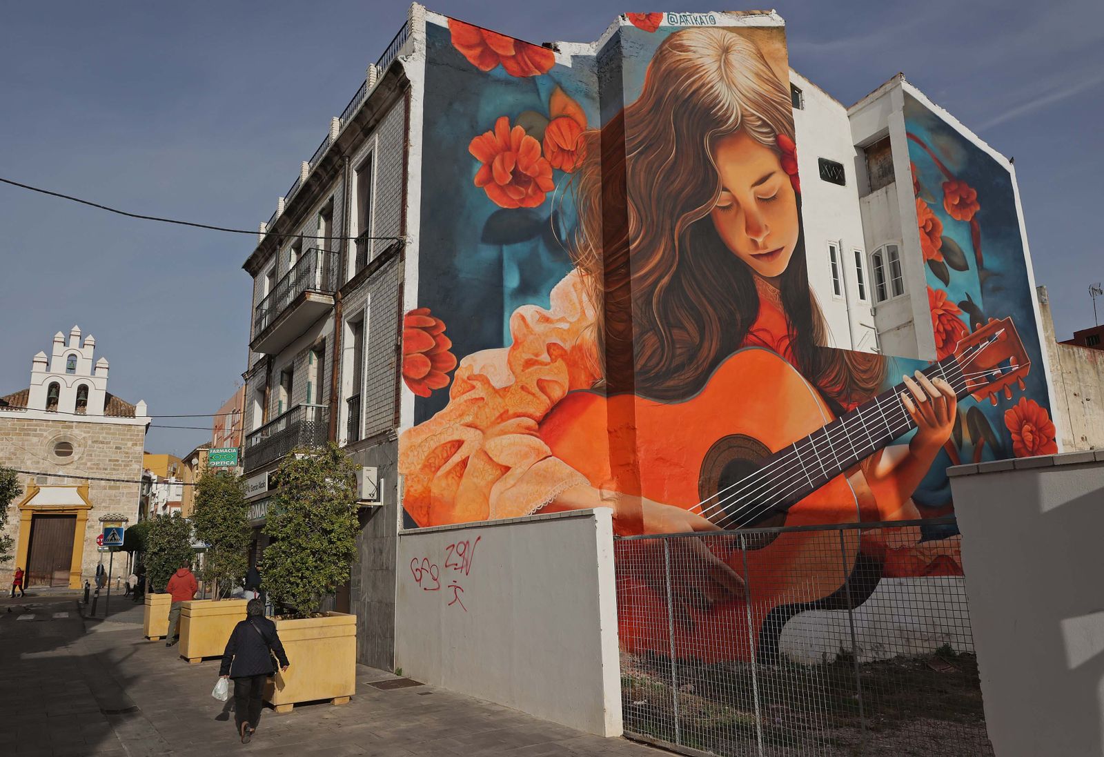 Fotos de los murales ganadores del primer Festival de Arte Urbano del Barrio de la Caridad en Algeciras