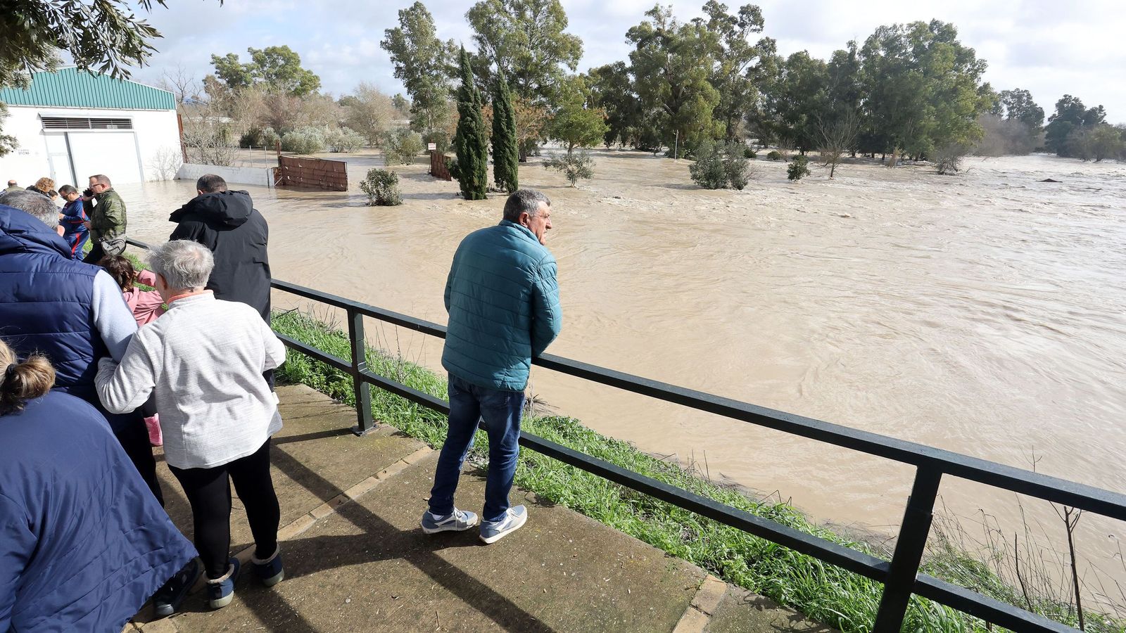 Así afronta la zona rural de Jerez la subida del río Guadalete