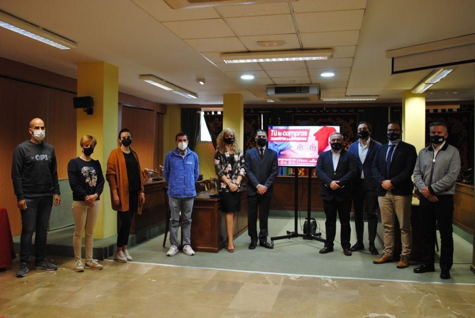 Presentación de Marazon.es junto a los comerciantes