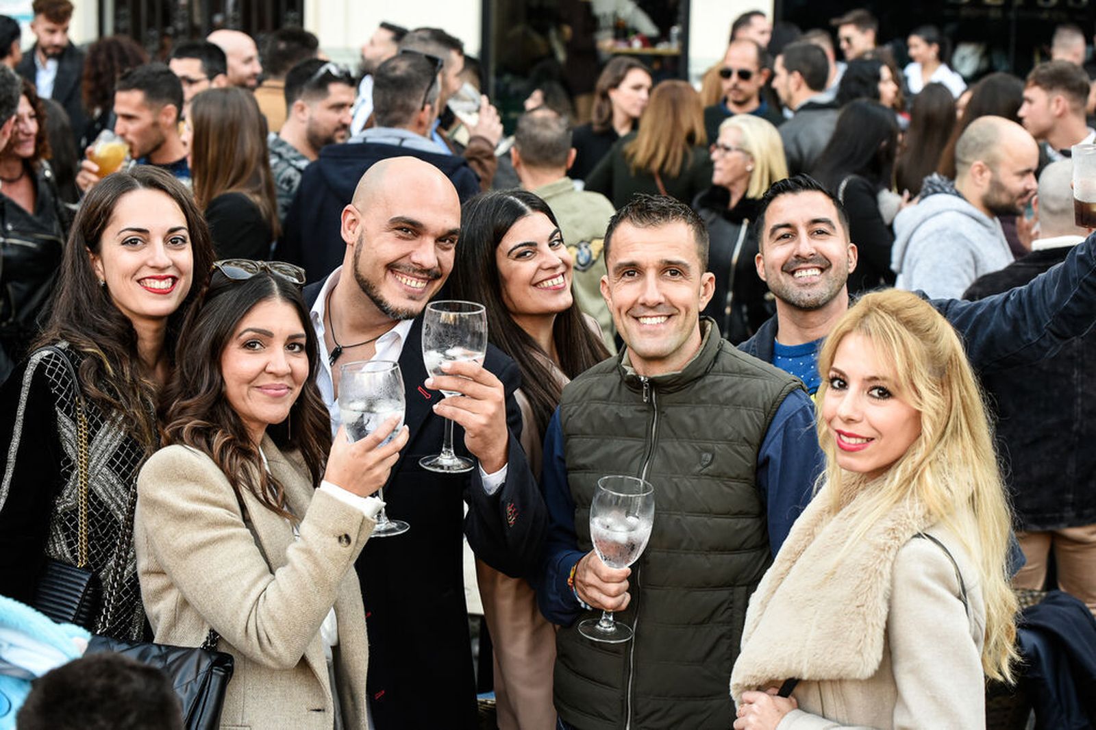 Ambiente en las calles de Huelva durante la jornada del 24 de diciembre.