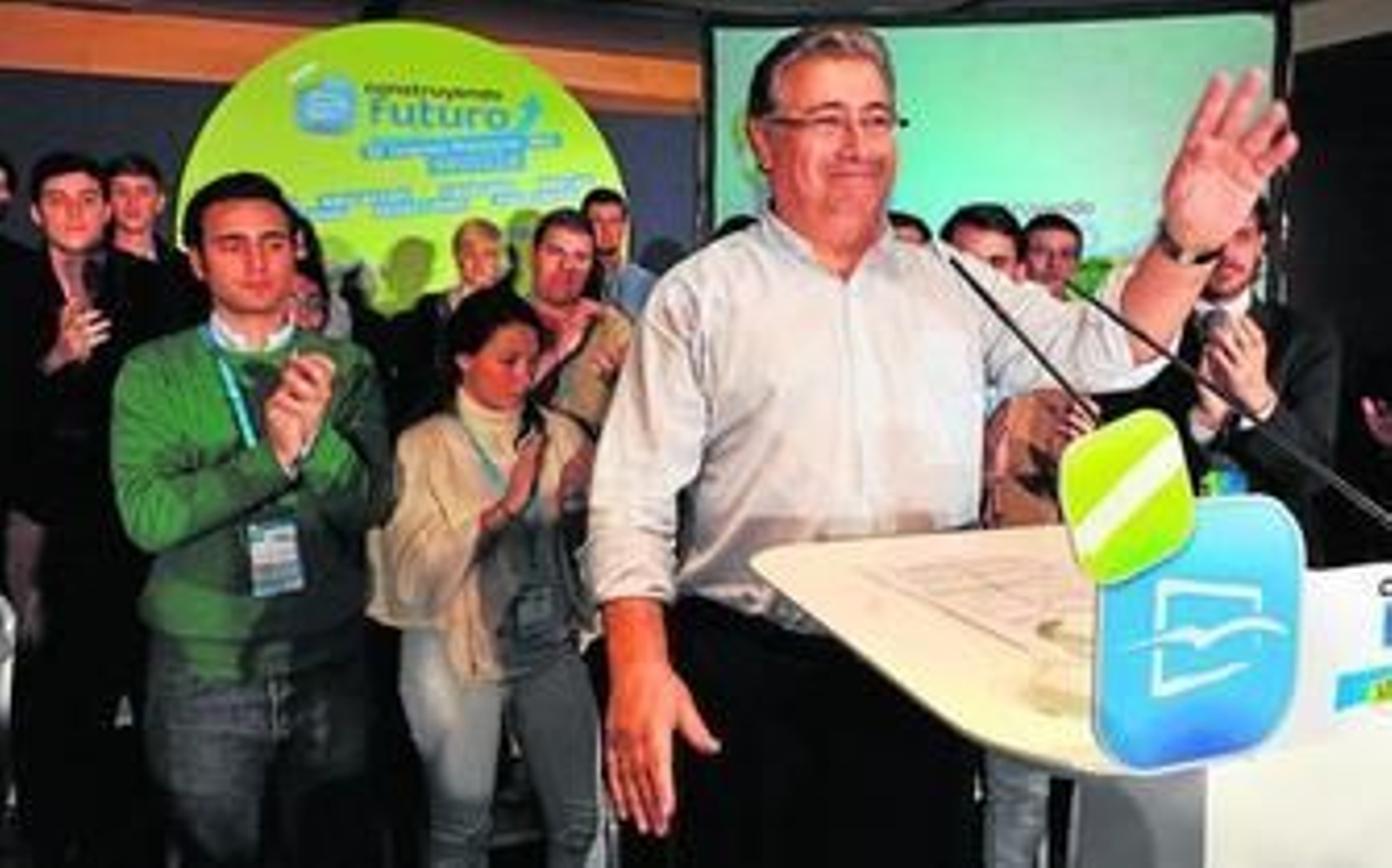 Juan Ignacio Zoido, ayer en el congreso de Nuevas Generaciones de Sevilla.