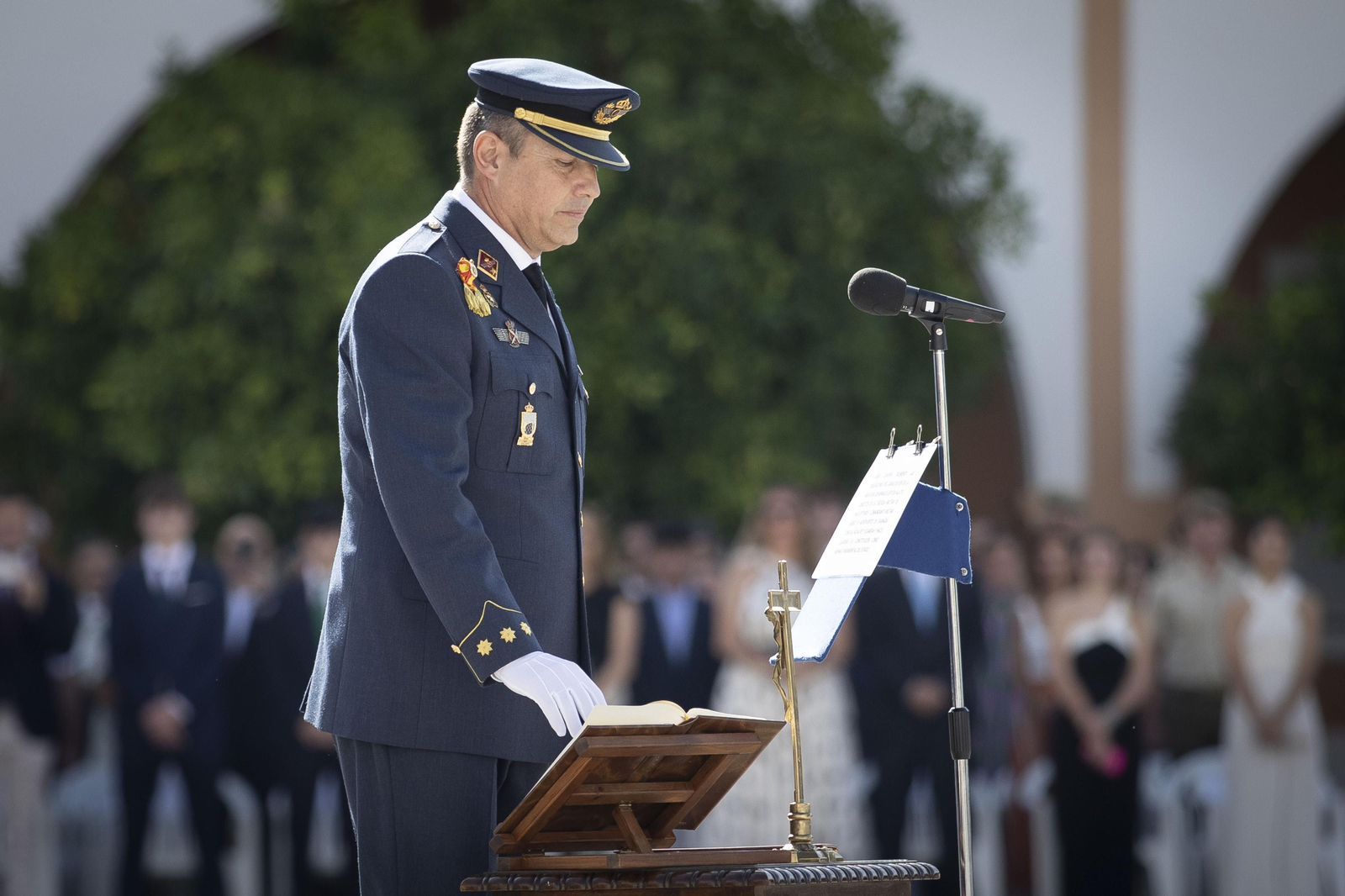 Así ha sido la toma de posesión como jefe de la Base Aérea de Armilla del coronel Miguel Durán Gálvez
