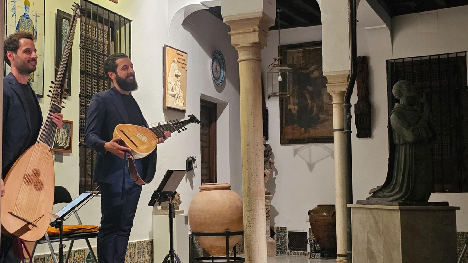 Daniel y Pablo Zapico en la Casa de los Pisa