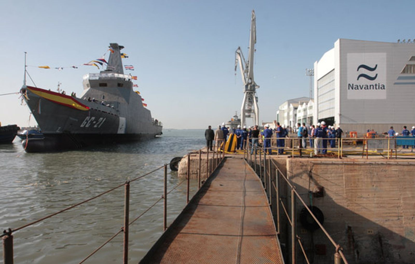 Botado en el astillero de San Fernando el primer buque para Venezuela fabricado por Navantia