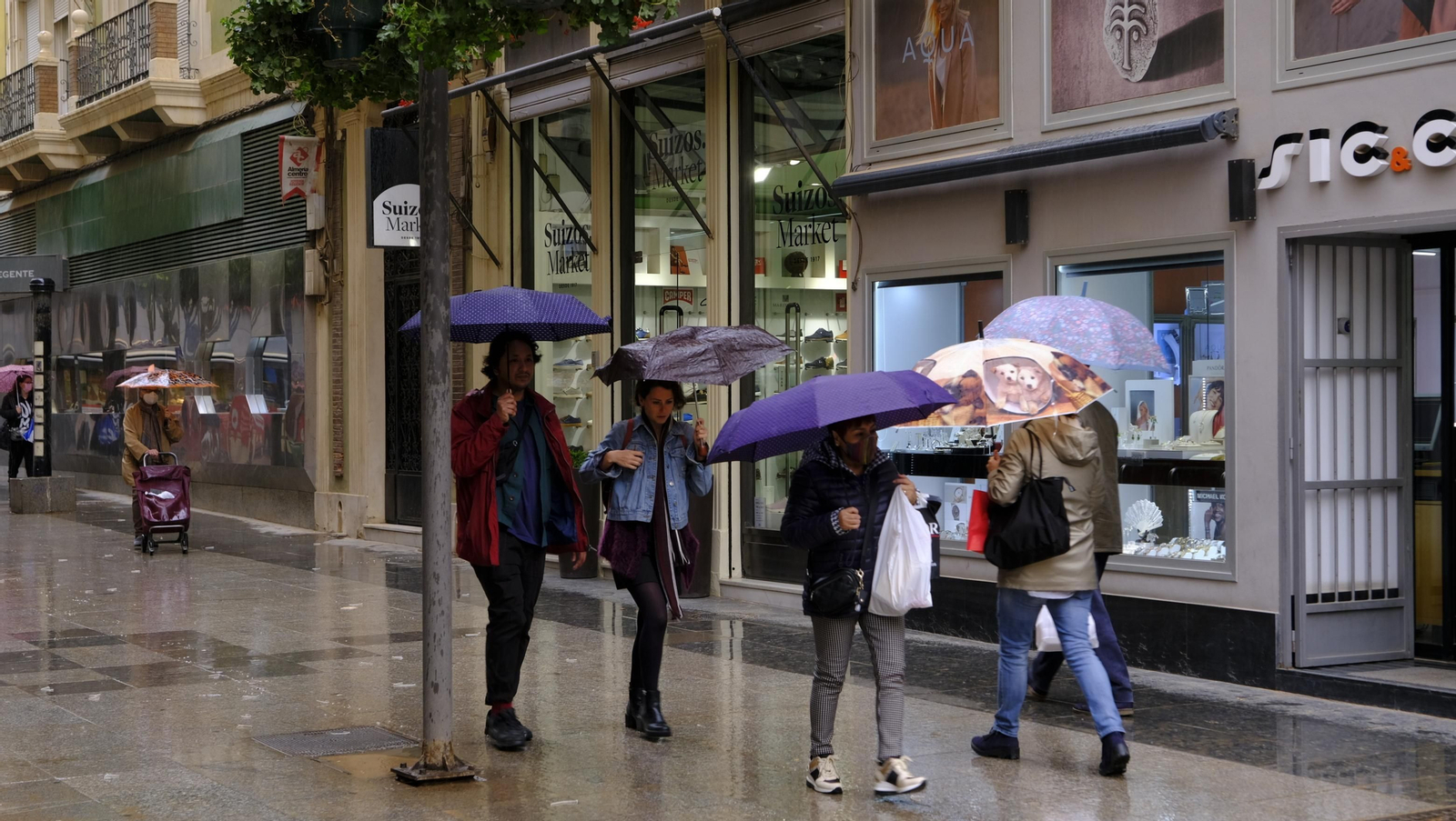 Fotogalería de la lluvia en Almería.
