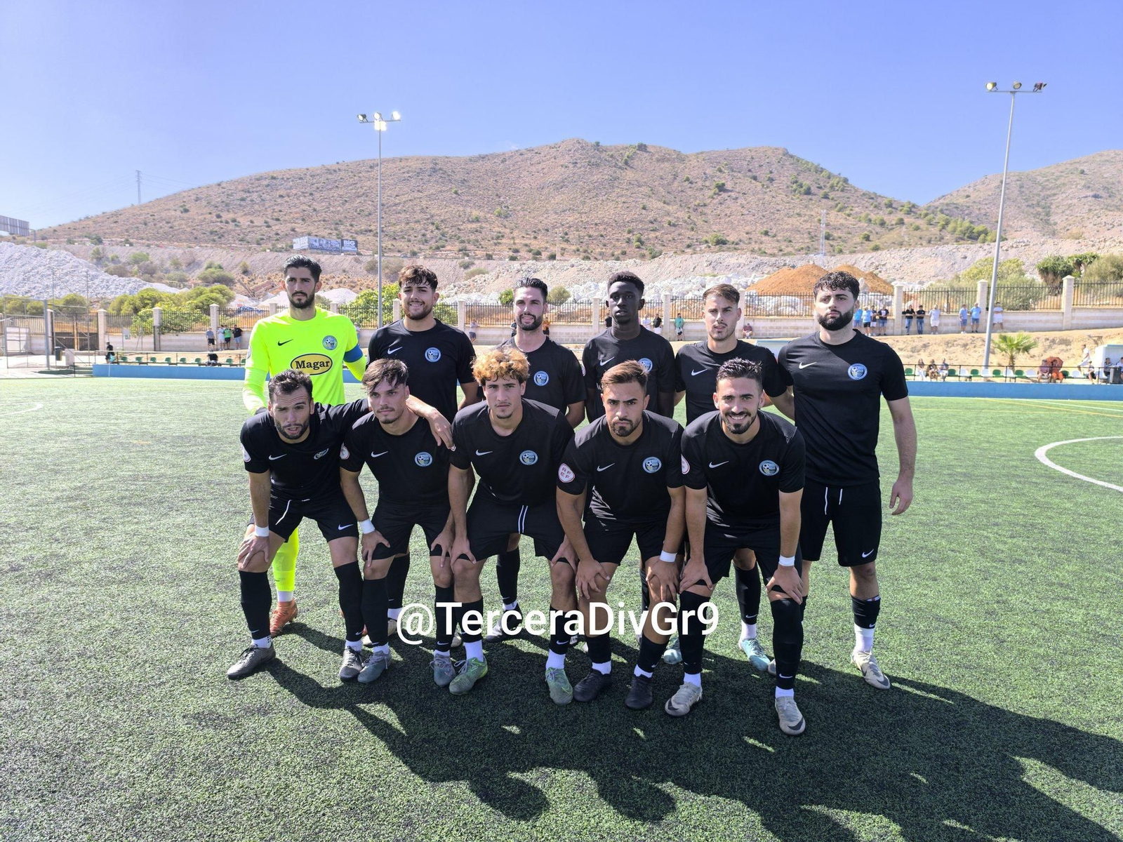 Once presentado por el conjunto ejidense en su visita al Málaga City en Torremolinos.