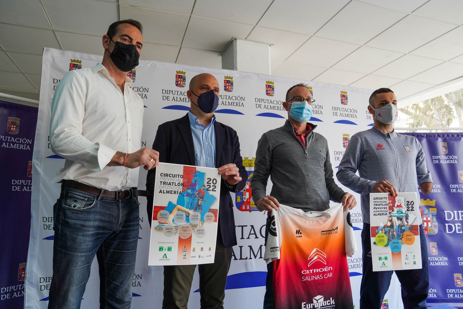 Jairo Ruiz, paratriatleta almeriense, estuvo presente en la presentación del circuito