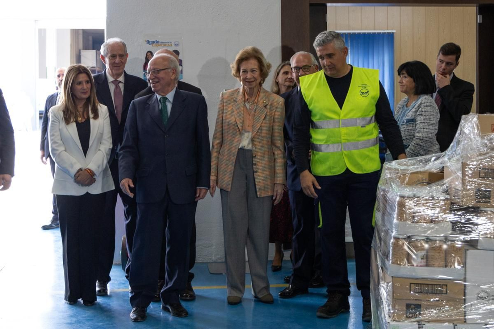 Visita de la Reina Sofía a las instalaciones del Banco de España, en imágenes
