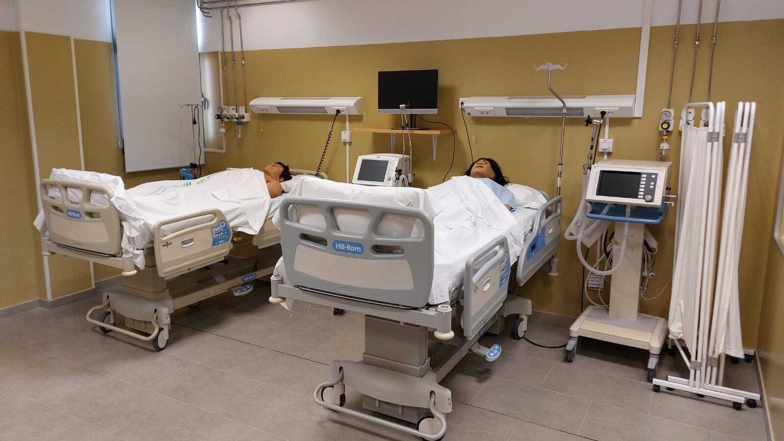 Sala de simulación de la asistencia en el hospital