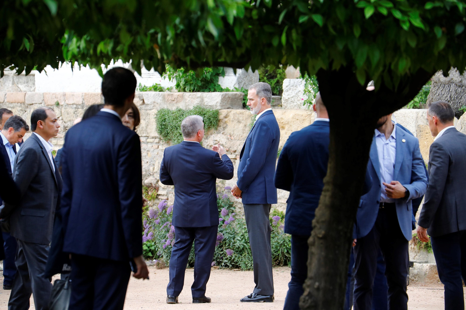Los reyes Felipe VI y Abdalá II, en el Alcázar de los Reyes Cristianos de Córdoba