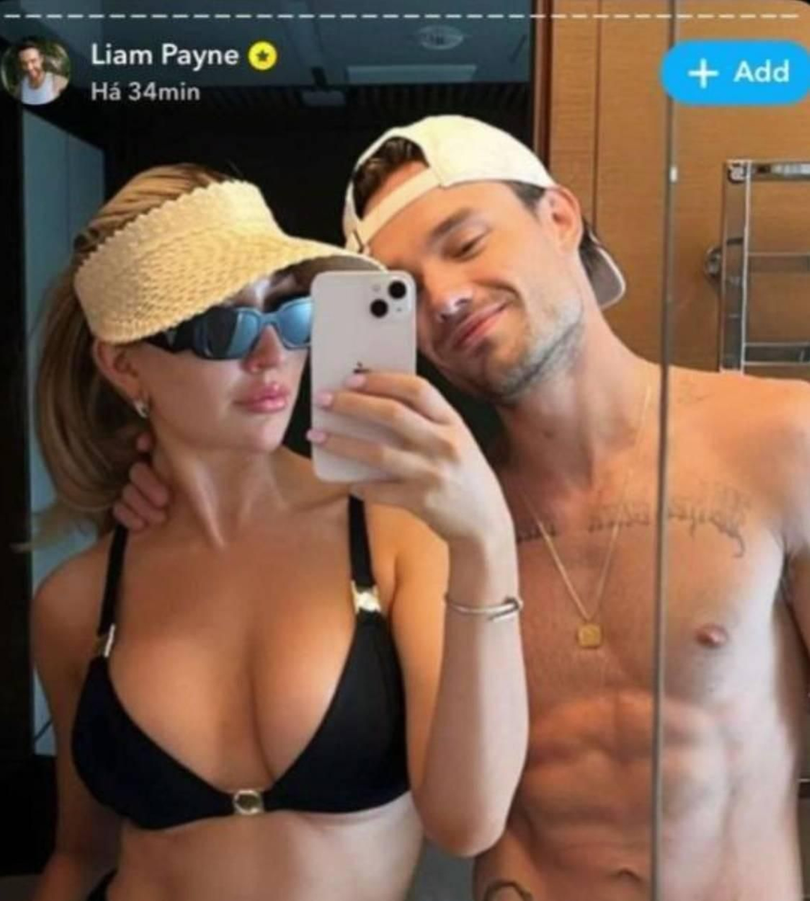 Liam Payne en la última fotografía que publicó en redes sociales minutos antes de morir