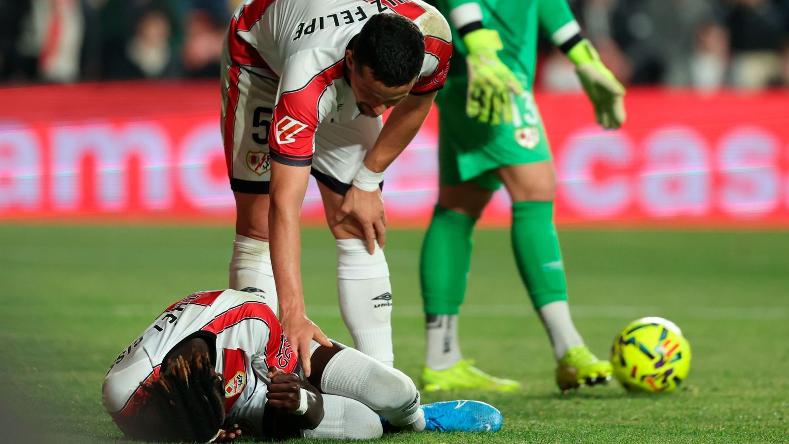 Pathe Ciss en el encuentro ante el Oviedo