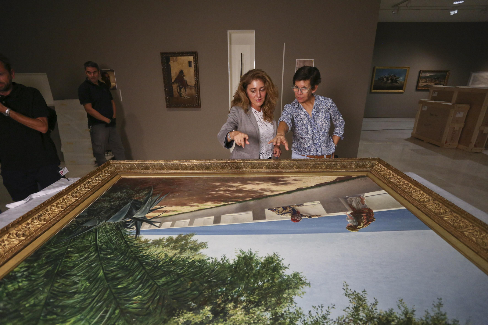 Fotos del montaje de la nueva exposición del Museo Carmen Thyssen