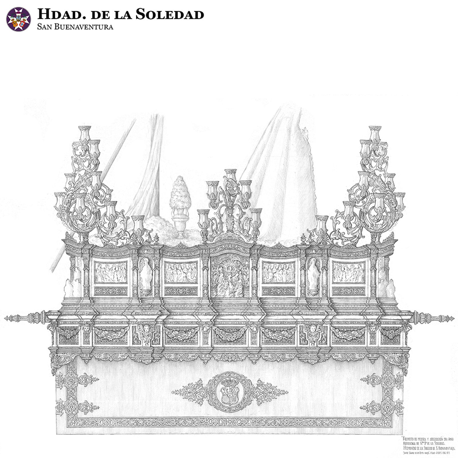 Costero derecho del paso según el proyecto de restauración