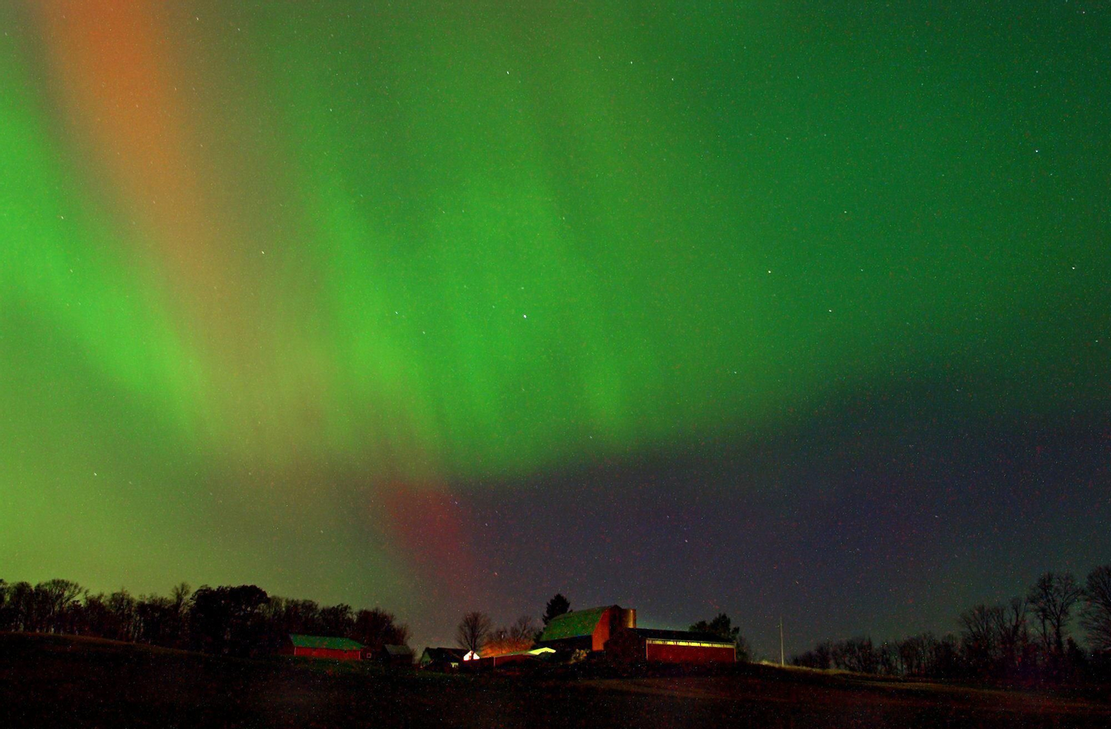 Una aurora boreal.