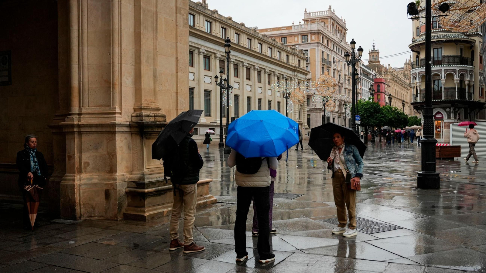 Un día de lluvia en Sevilla