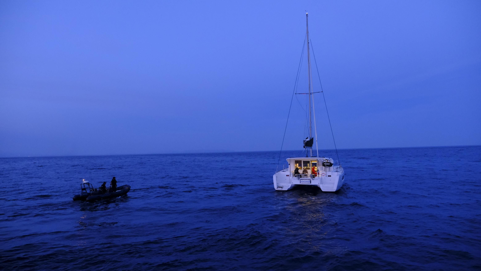 Imágenes de la vigilancia de la Agencia Tributaria en el mar