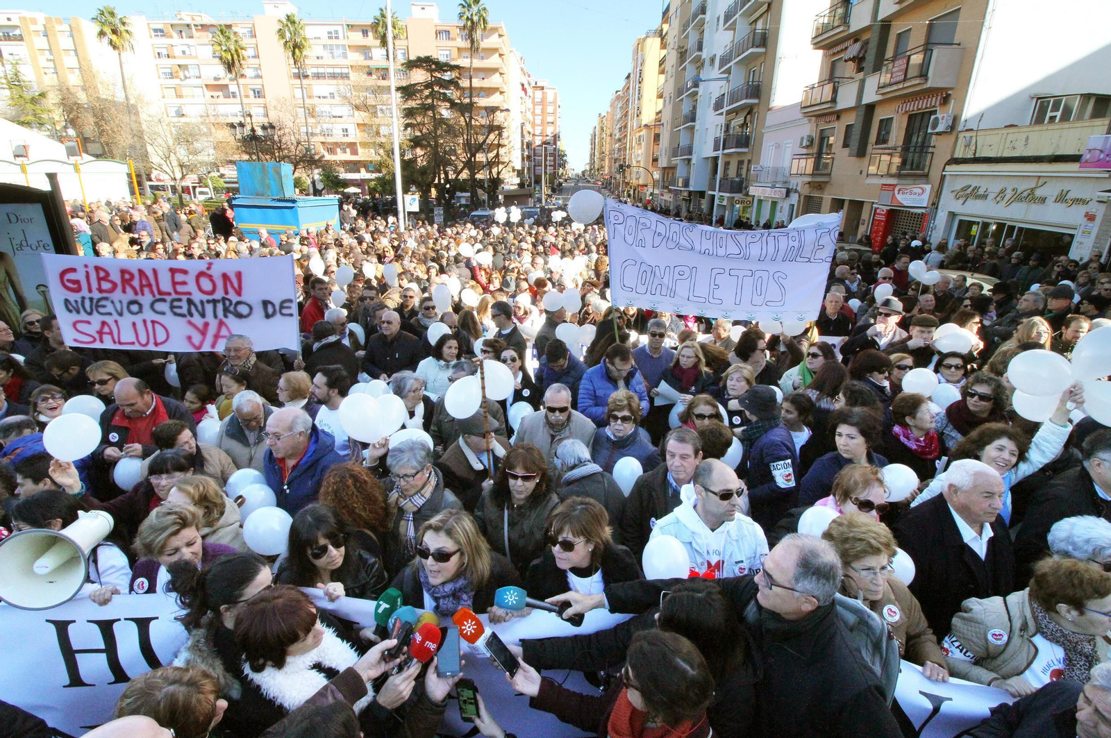 La marea blanca, en Huelva