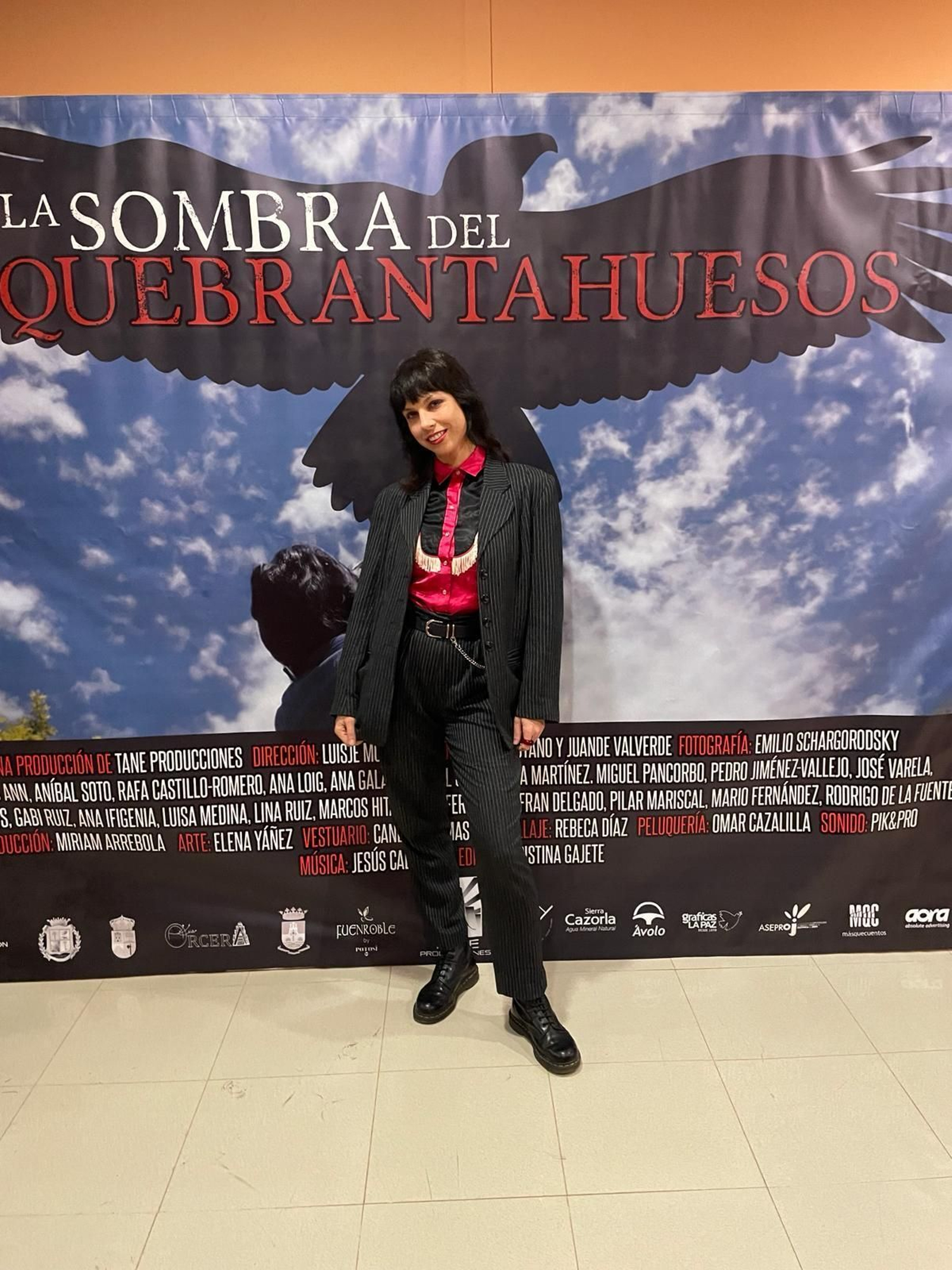 La alfombra roja del preestreno nacional, en Hornos, de la película "La sombra del quebrantahuesos"