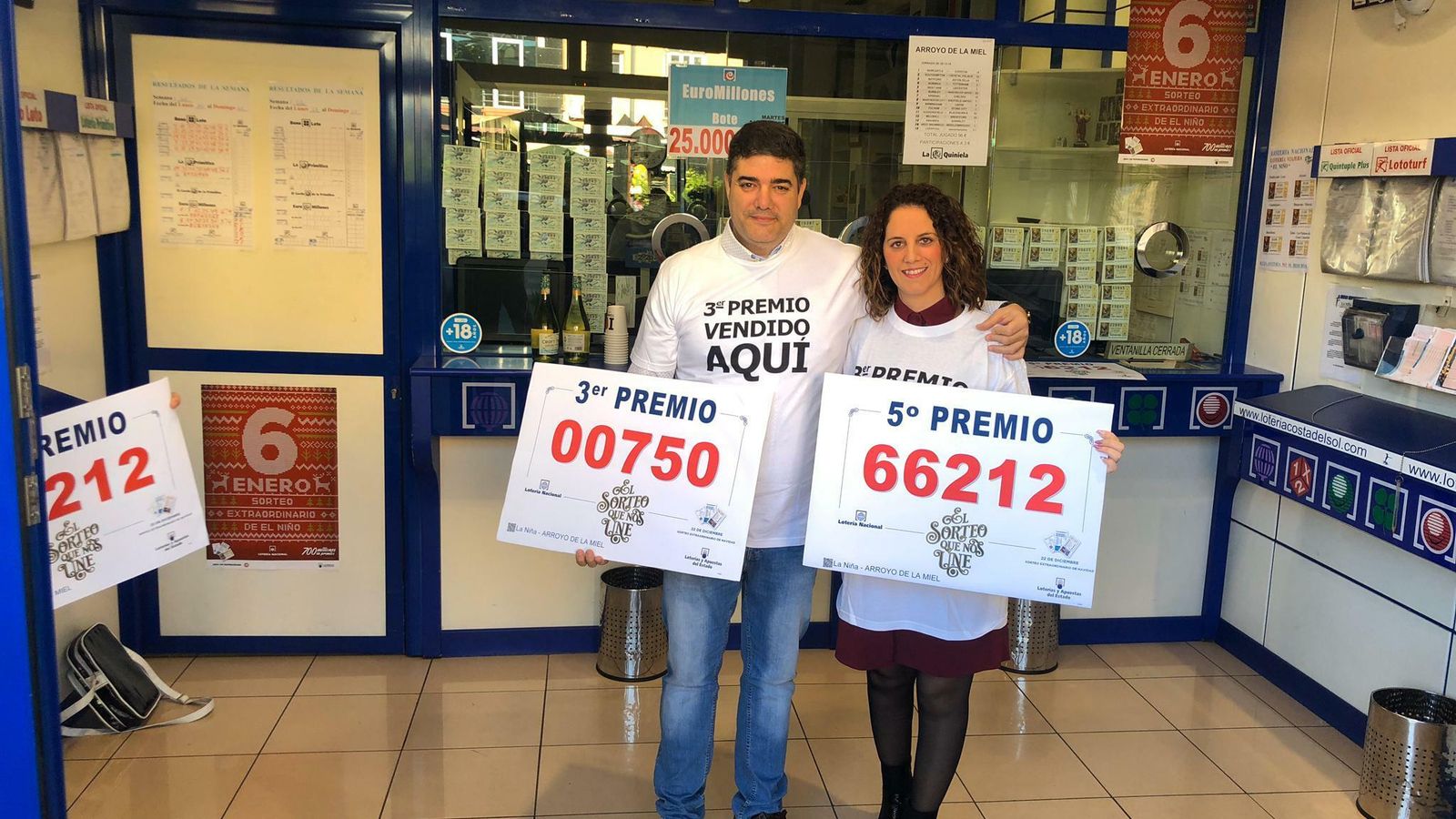 Administración de Arroyo de la Miel donde se ha vendido el tercero y un quinto.