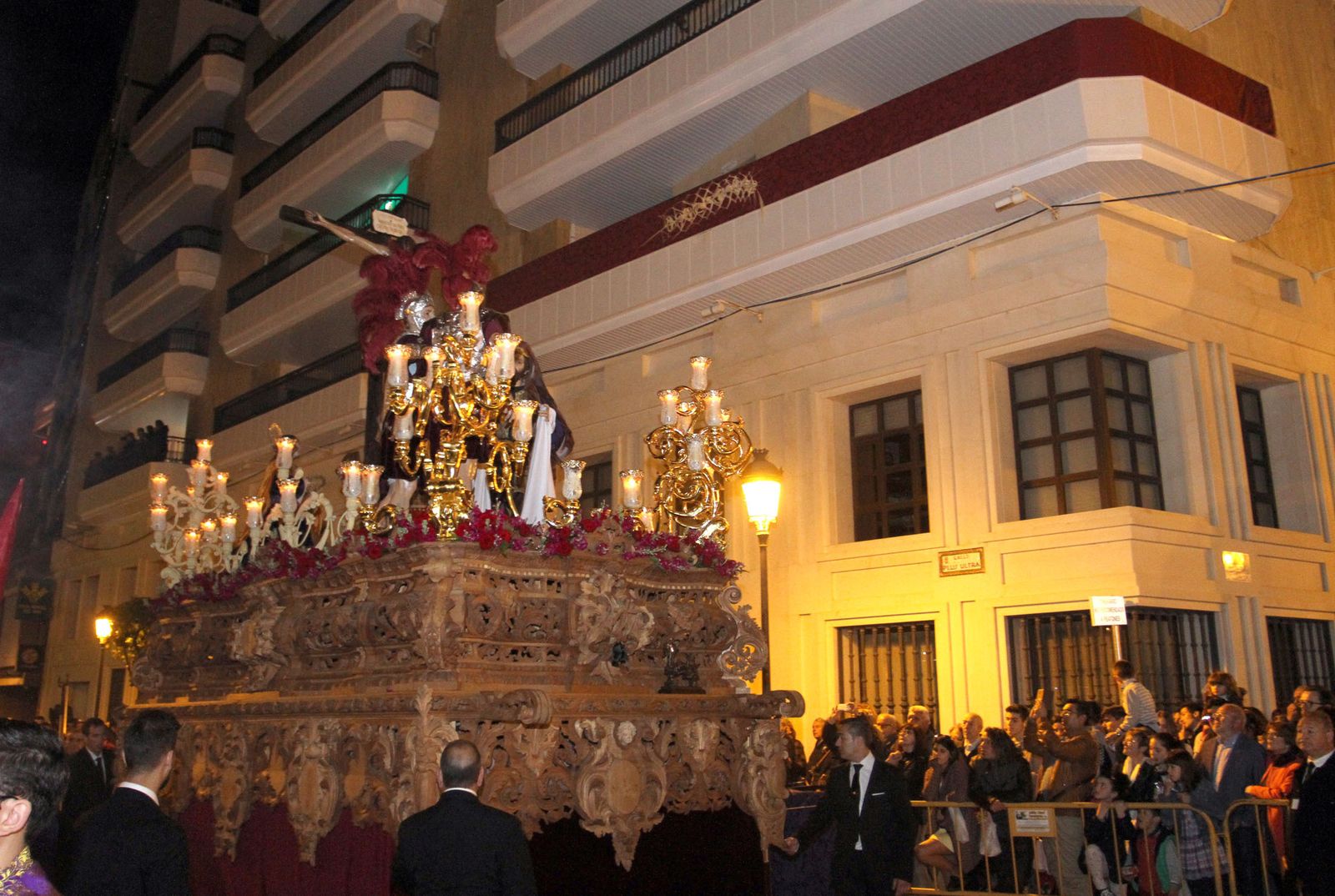 Paso de misterio de la Hermandad de la Fe.