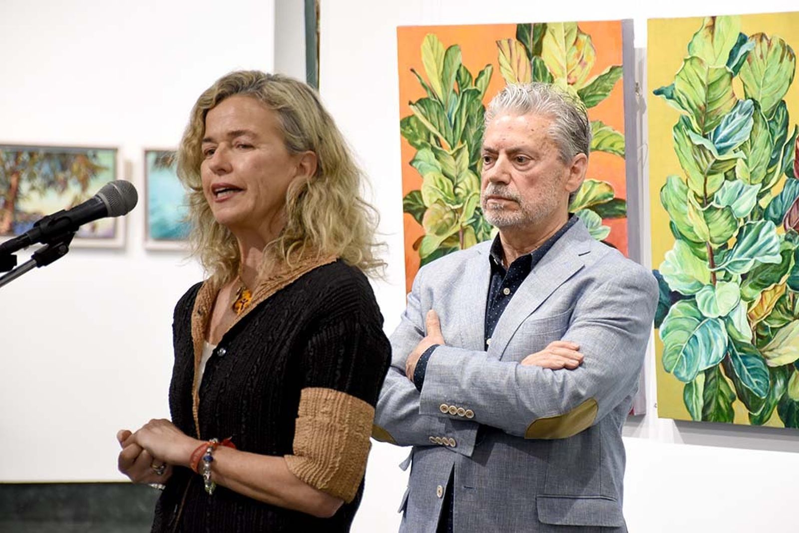 Inauguración exposición 'Naturaleza' del pintor ayamontino Juan Fernández.