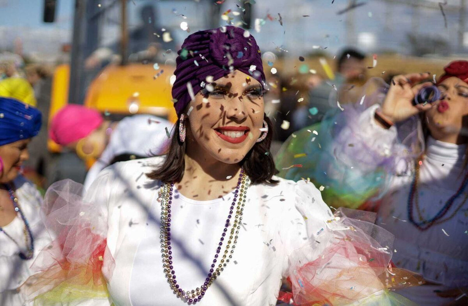 Una de las participantes en la cabalgata de Carnaval del pasado año.