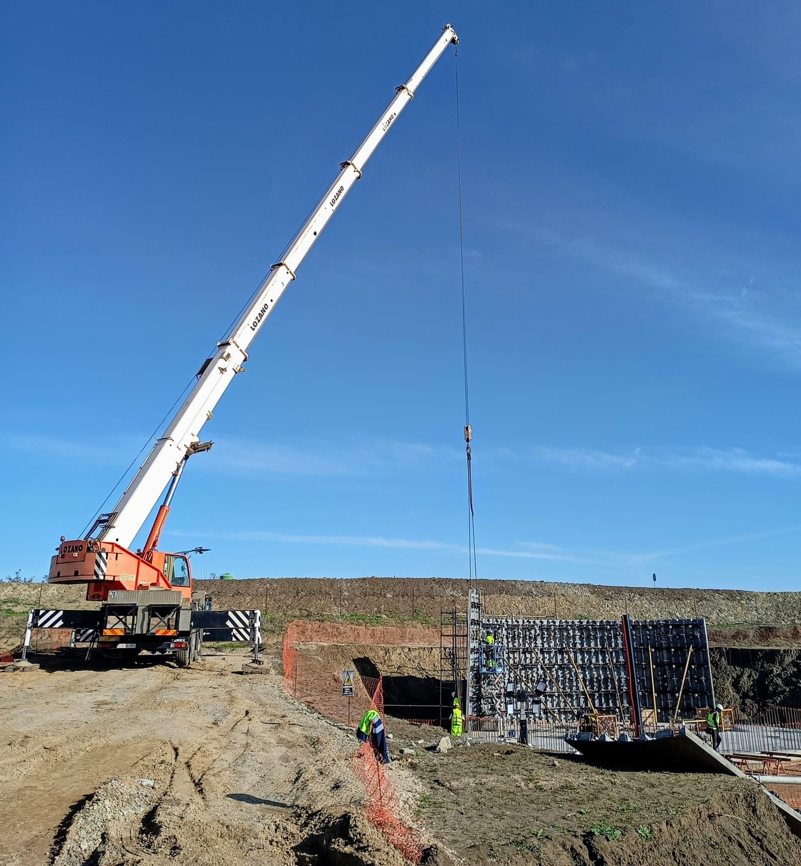 Visita a las obras de la EDAR Gerena