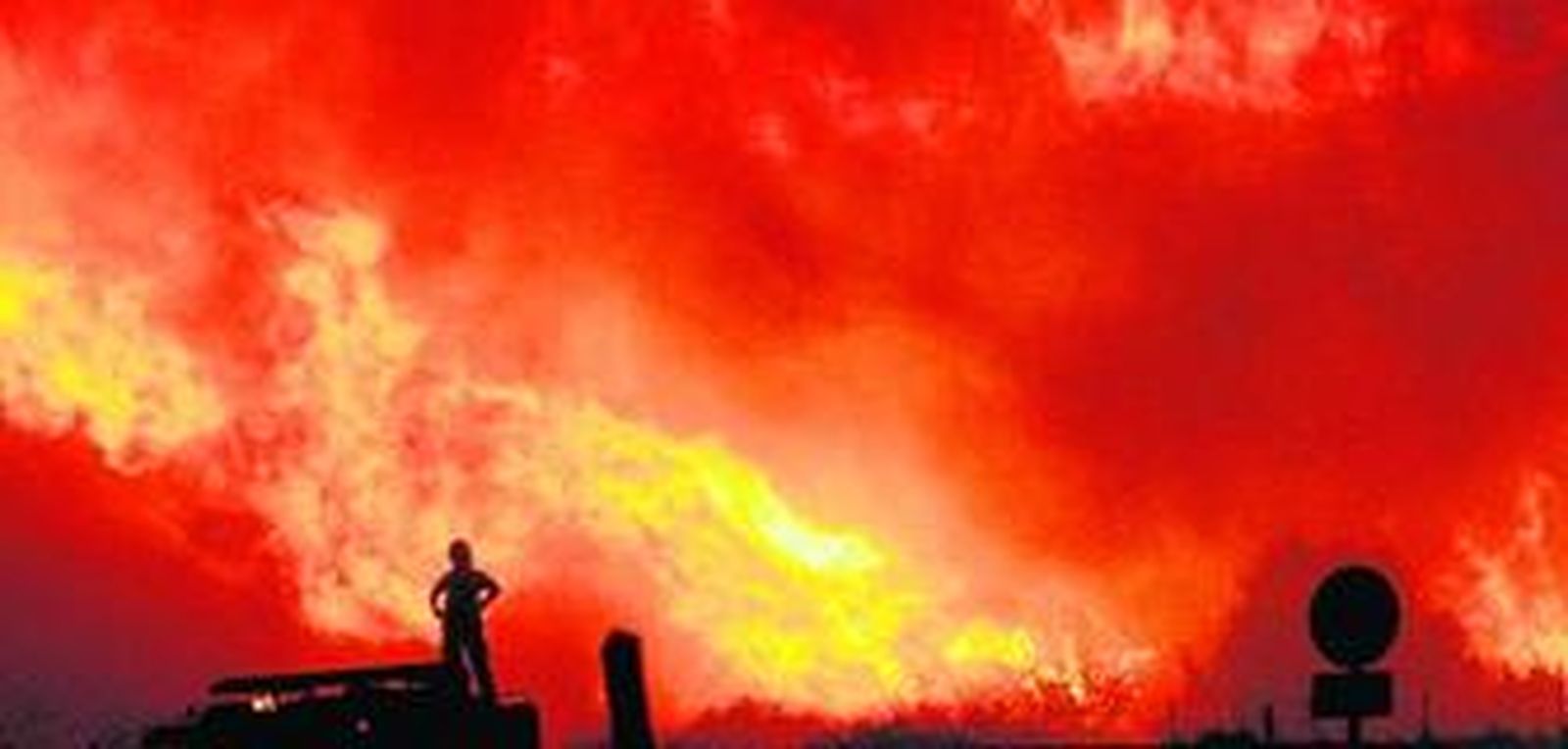 Las llamas arrasan una de las laderas de Sierra Carbonera, en la madrugada de ayer.