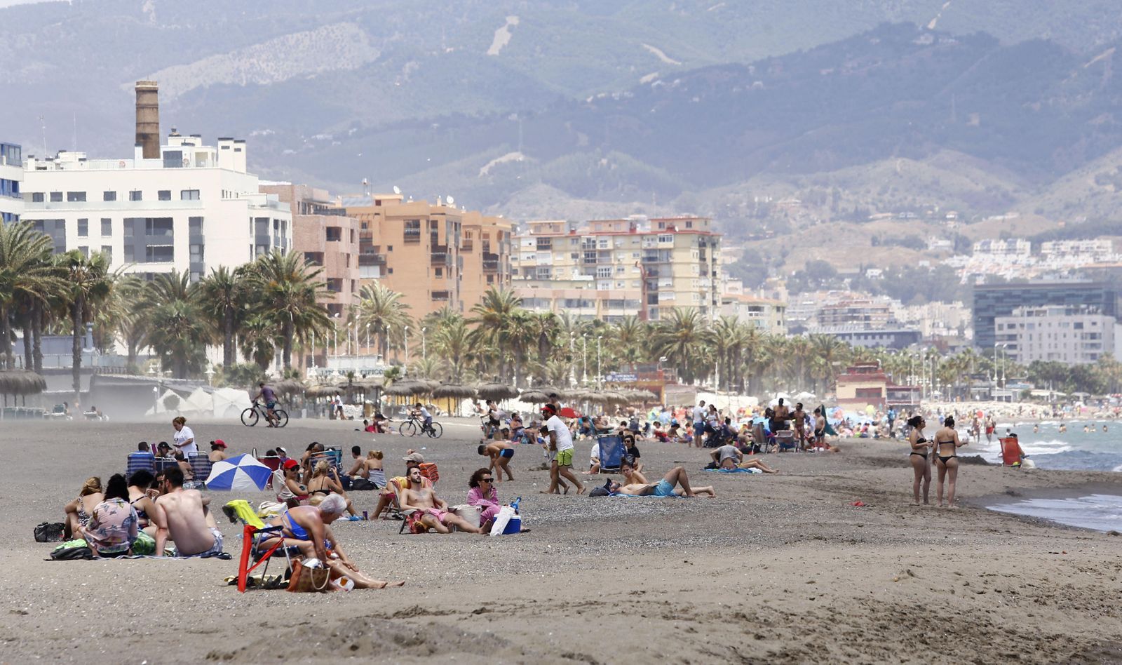 Fotos de las playas de Huelin: parecía Tarifa