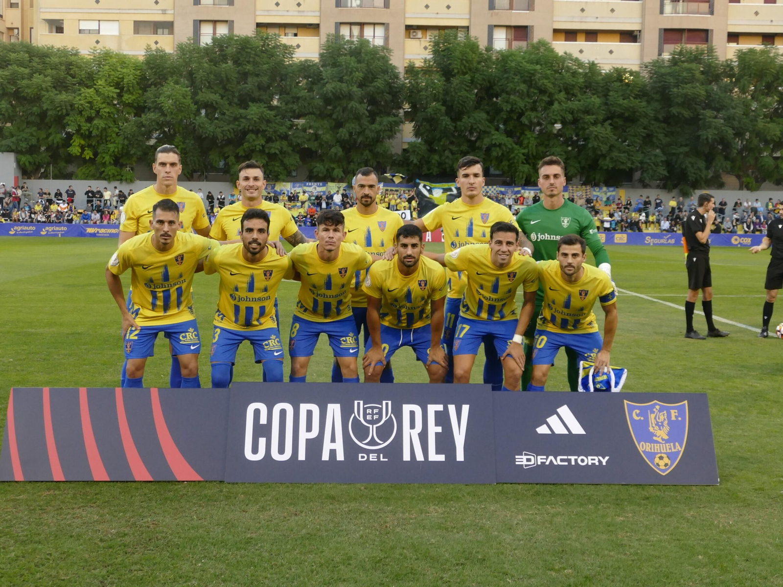Formación del Orihuela en el duelo copero con el Nàstic Formación del Orihuela en el duelo copero con el Nàstic