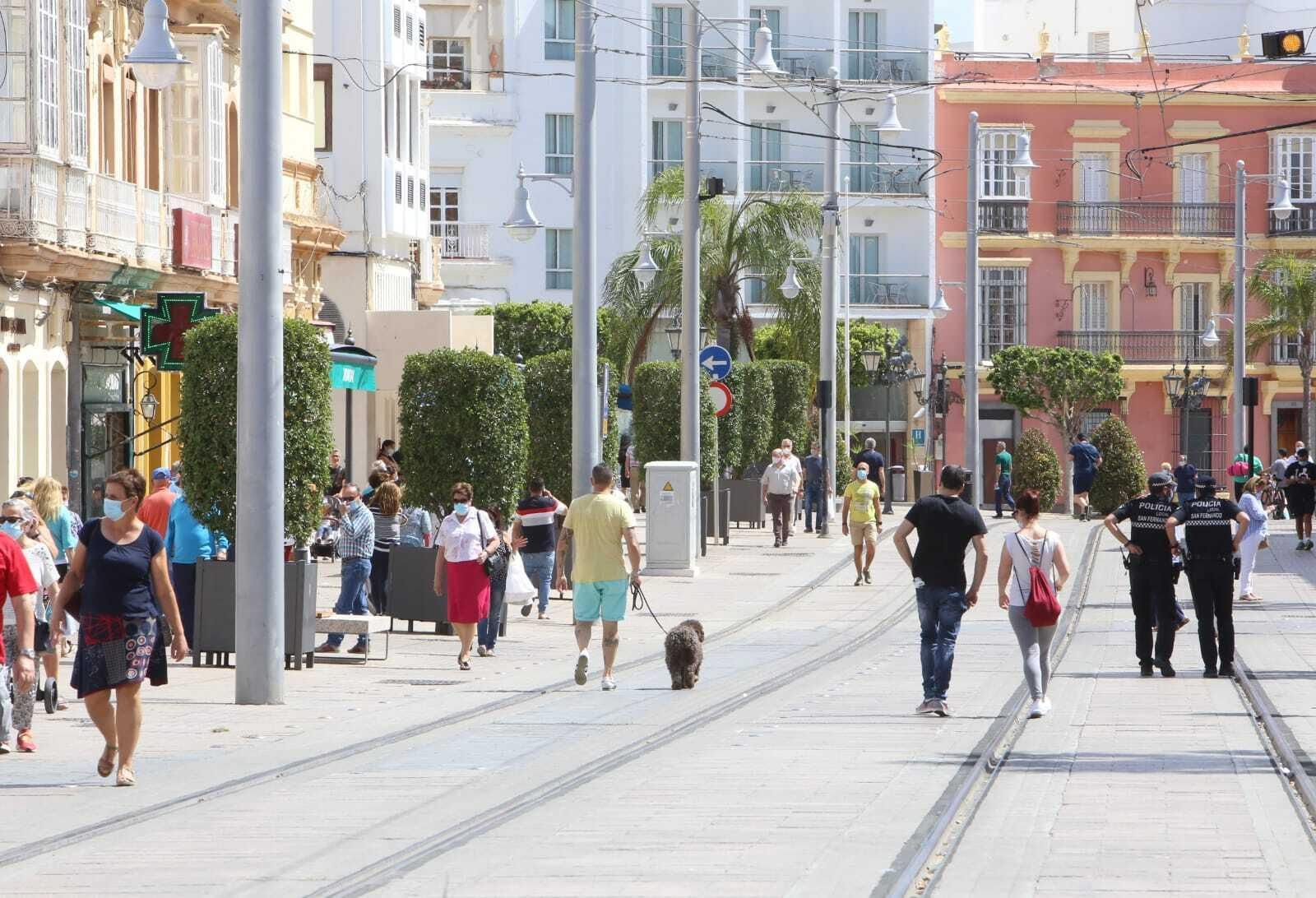 La calle Real, en una  imagen de hace unas semanas.