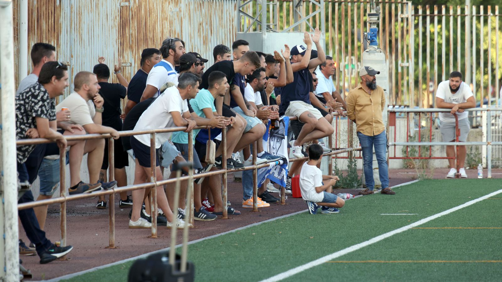 Primer entrenamiento del Xerez CD en el campo de La Granja