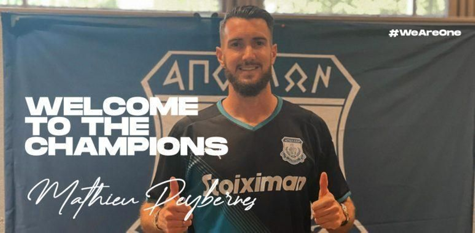 Peybernes, con los colores del Apollon chipriota.