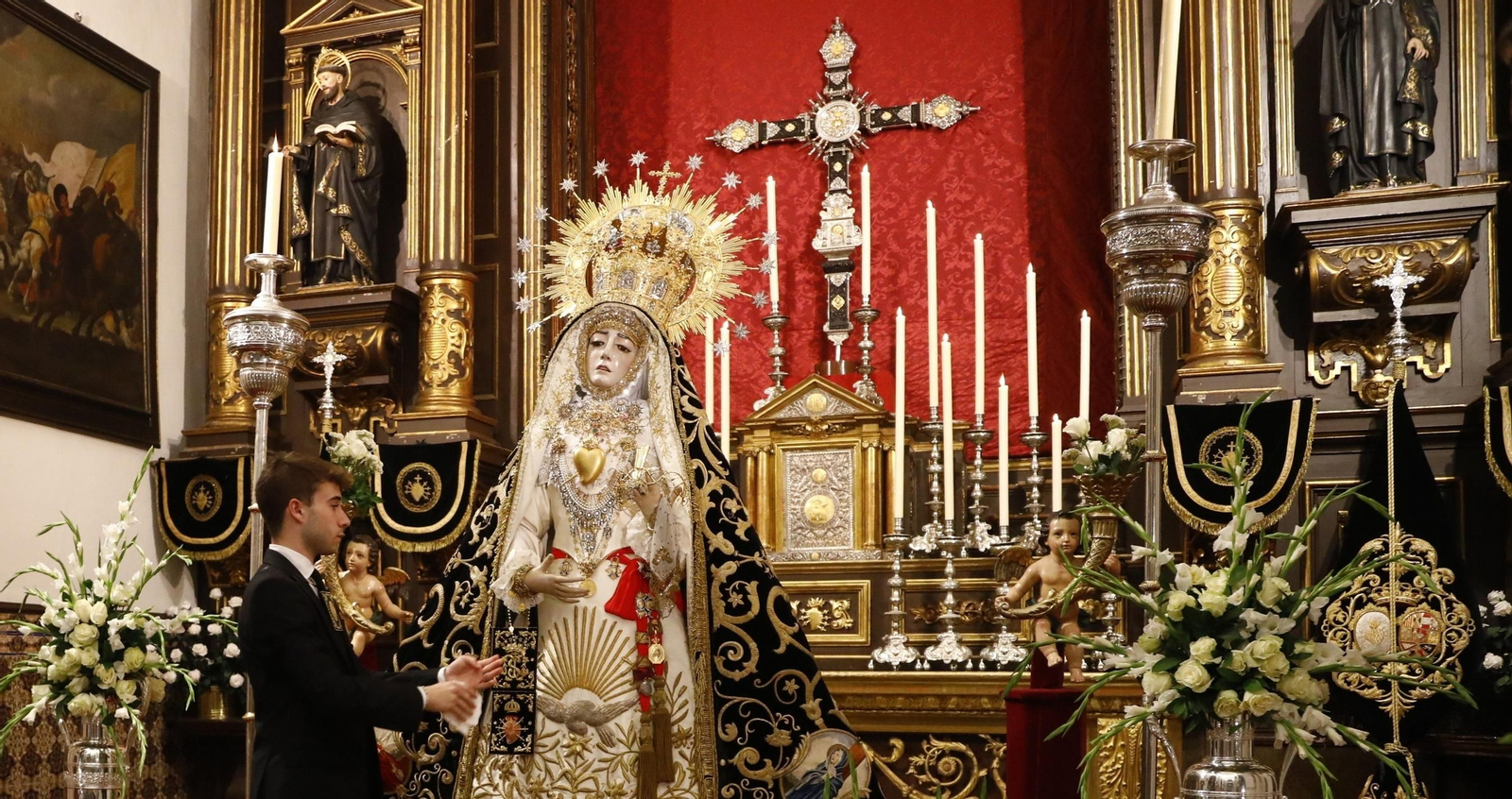 La Virgen de los Dolores, durante su reciente besamanos.