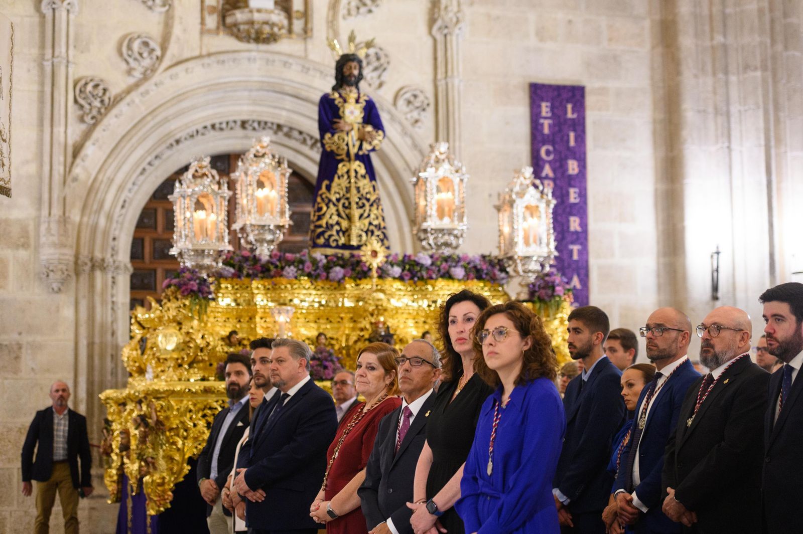 La alcaldesa participa en la Solemne Pontifical por el 75 aniversario de la Hermandad del Prendimiento