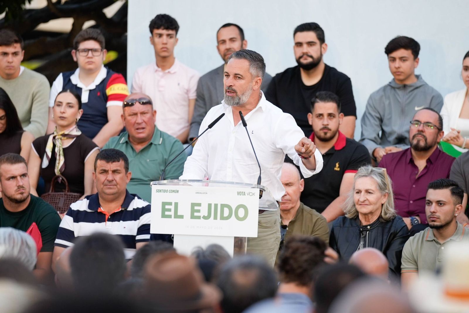 Las imágenes del acto público de Vox con Santiago Abascal en El Ejido
