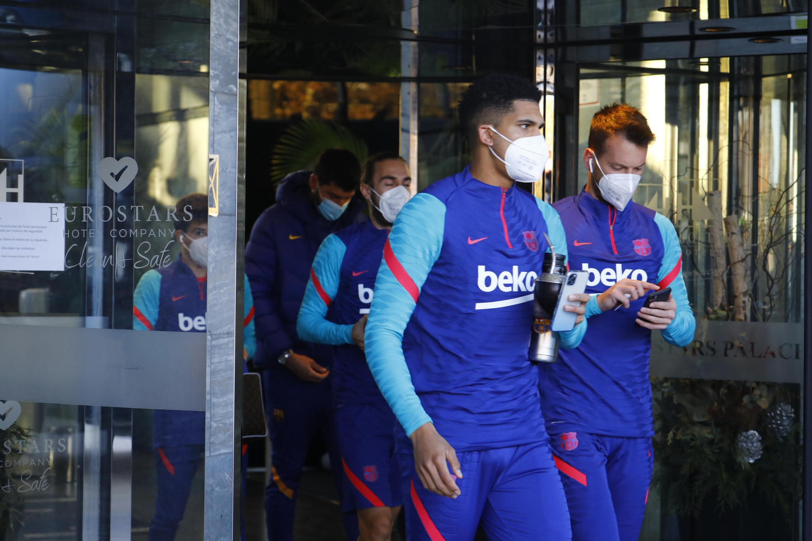 El Barça ya prepara la Supercopa en Córdoba, en imágenes