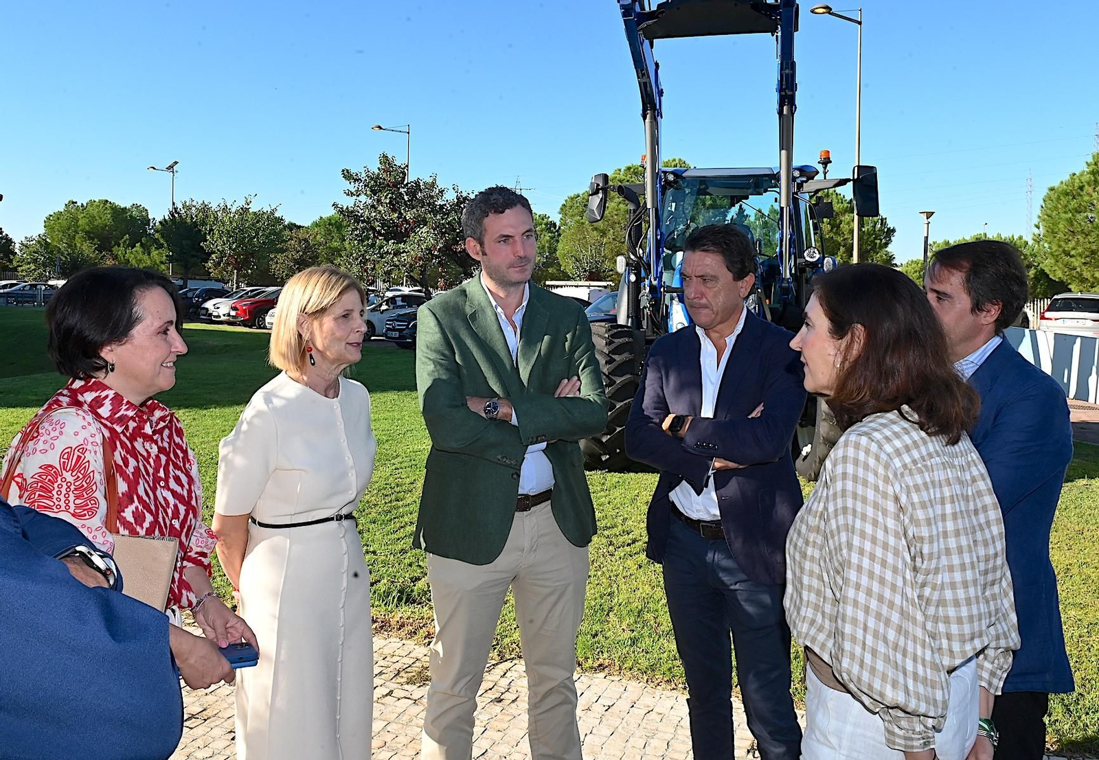 María José García-Pelayo y Rocío Blanco, antes de comenzar las jornadas de Asaja en Jerez.