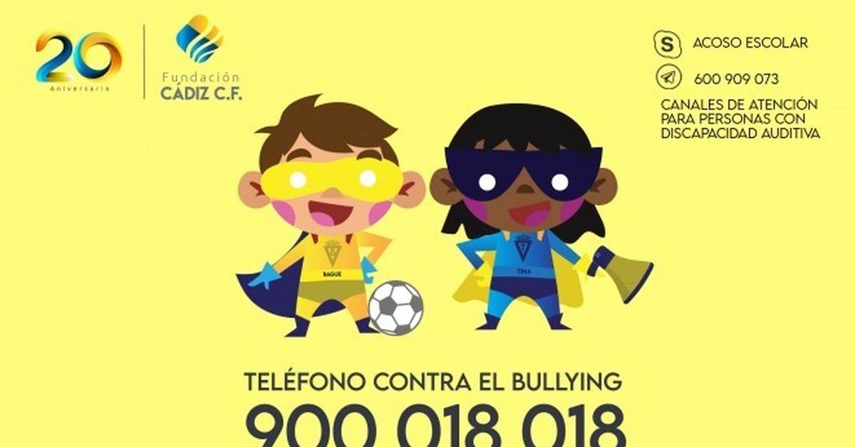 El Cádiz CF se implica en la lucha contra el acoso escolar