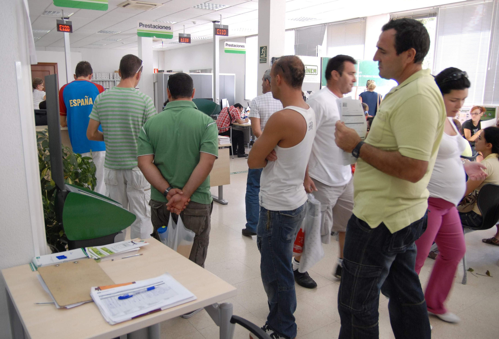 Oficina del paro del Servicio Andaluz de Empleo (SAE)