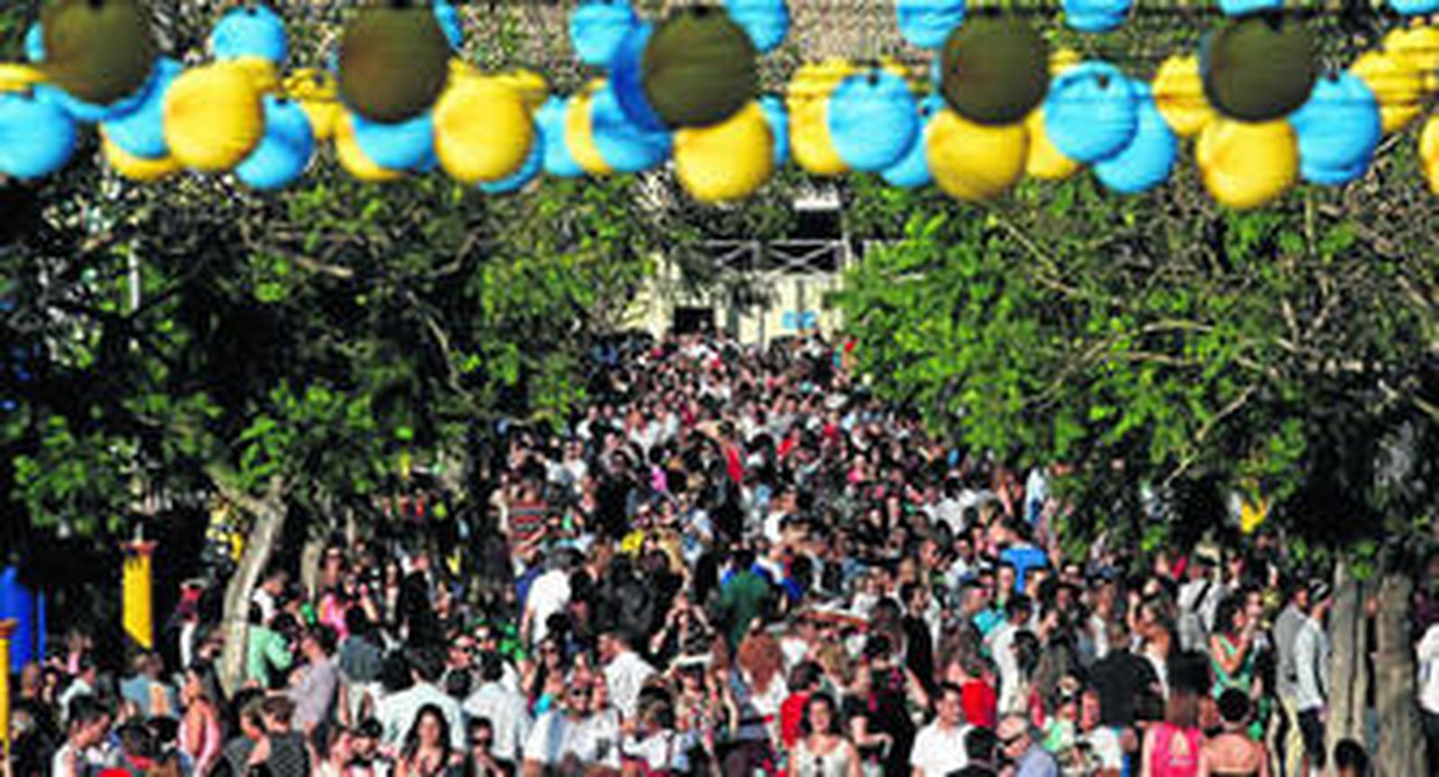 El fenomenal aspecto que presentaba el recinto ferial ayer por la tarde.